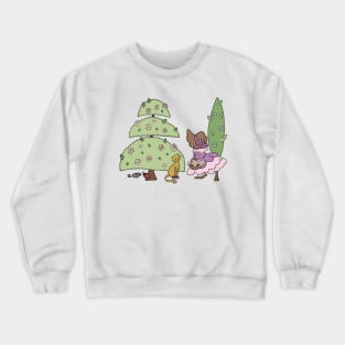 Mädchen mit Katze Crewneck Sweatshirt